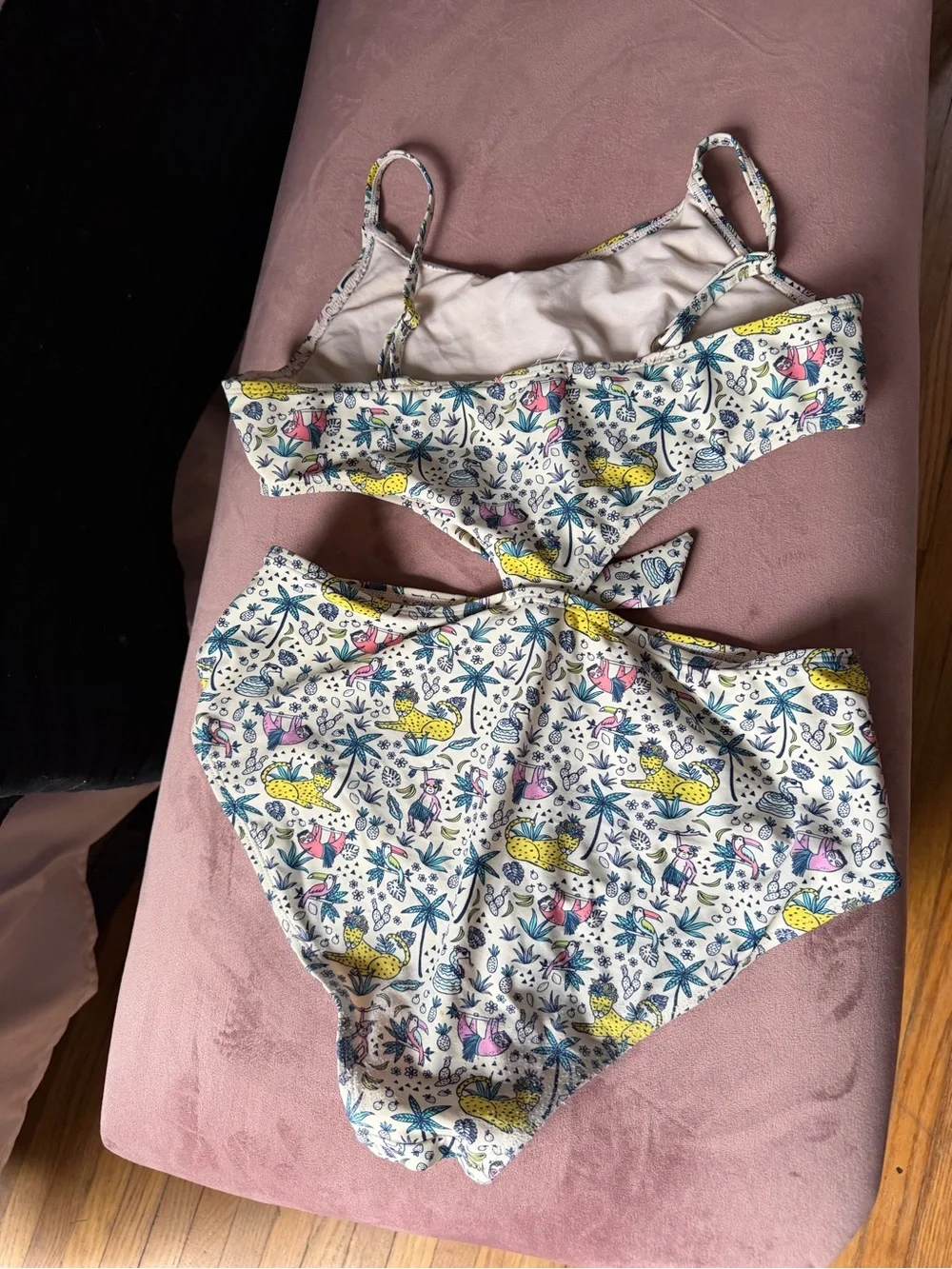 Egg Collective Kids One-Piece Swimsuit with Jungle Print
